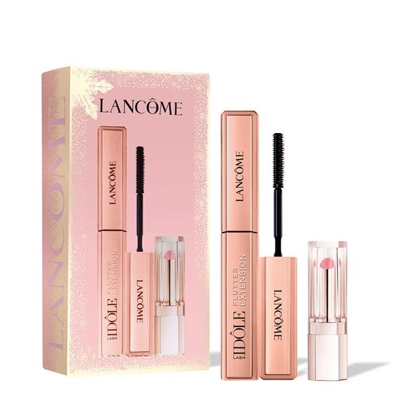 Lancome Idole Flutter Extension Set (Mascara 01 True Black 8.5ml + Balsam de buze Idole Lip Butterglow 3g)