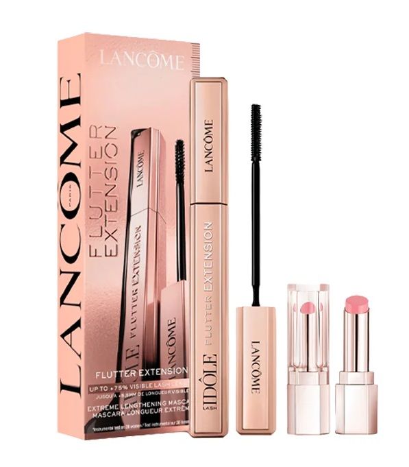 Lancome Idole Flutter Extension Set (Mascara 01 True Black 8.5ml + Balsam de buze Idole Lip Butterglow 3g)