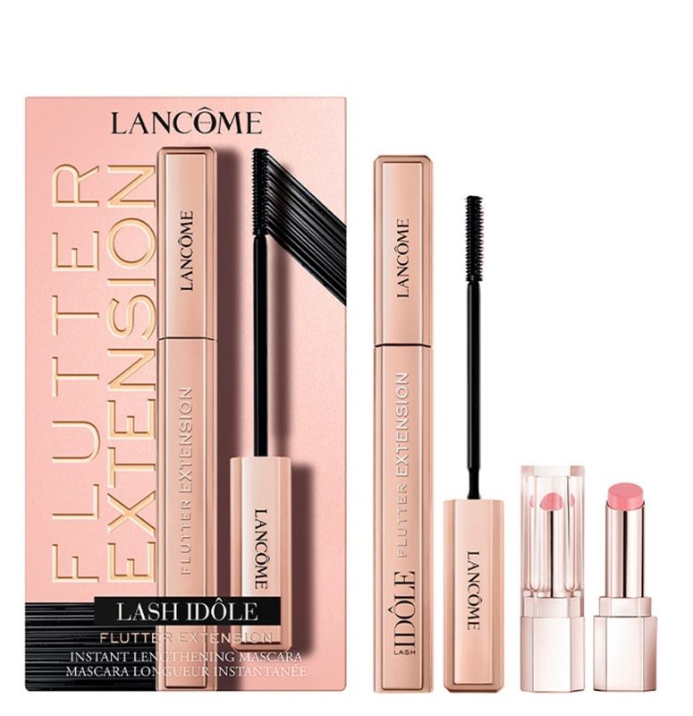 Lancome Idole Flutter Extension Set (Mascara 01 True Black 8.5ml + Balsam de buze Idole Lip Butterglow 3g)
