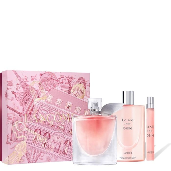 Lancome La Vie Est Belle Set (Apa de parfum 100ml + Apa de parfum 10ml + Lotiune Corp 50ml)