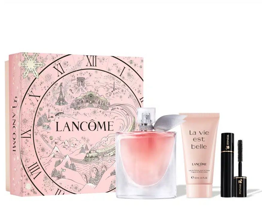 Lancome La Vie Est Belle Set (Apa de parfum 100ml + Lotiune Corp 50ml + Mini Mascara Hypnose 2ml)