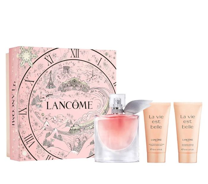 Lancome La Vie Est Belle Set (Apa de parfum 50ml + Lotiune de Corp 50ml + Gel de Dus 50ml)