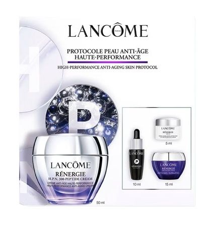Lancome Renergie Set (H.P.N. 300-Peptide Crema antirid 50ml + Crema de zi 15ml + Ser Genifique 10ml + Crema ochi 5ml)