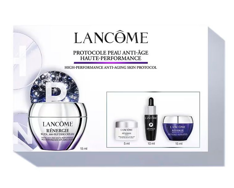 Lancome Renergie Set (H.P.N. 300-Peptide Crema antirid 50ml + Crema de zi 15ml + Ser Genifique 10ml + Crema ochi Genifique 5ml)