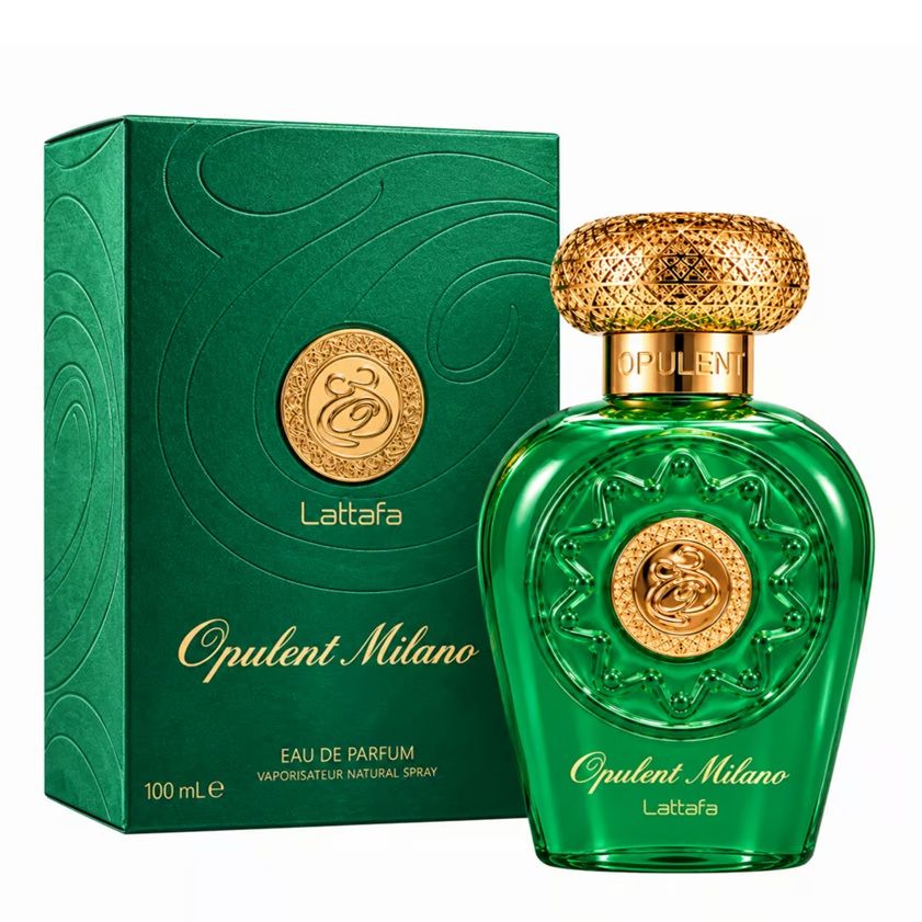 Lattafa Opulent Milano Apa de parfum unisex 100ml ambalaj