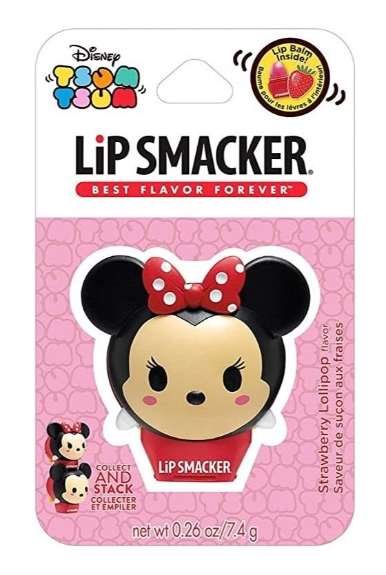 Lip Smacker Balsam de Buze Tsum Tsum Minnie Strawberry Lollipop 7.4g