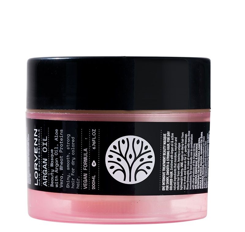 Lorvenn Argan Oil Beauty Masque Masca Par Uscat si Vopsit 200ml