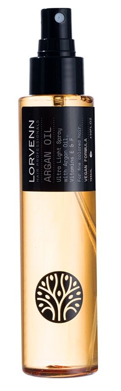 Lorvenn Argan Oil Ultra Light Ulei cu protectie UV pentru Par Fin, Vopsit 125ml