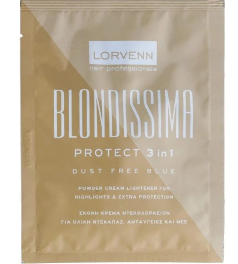 Lorvenn Blondissima Protect 3 in 1 Dust Free Blue Decolorant pudra 15g