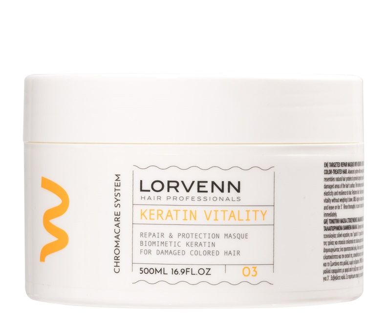 Lorvenn Keratin Vitality Masque Masca Par Vopsit si Deteriorat 500ml