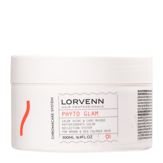 Lorvenn Phyto Glam Color Protection&Shine Masca Par Vopsit Brunet/Roscat 500ml