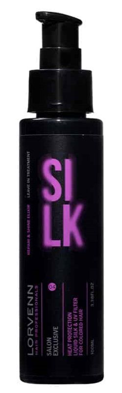 Lorvenn Salon Exclusive Silk Repair&Shine Elixir Tratament Leave-In cu protectie termica 100ml