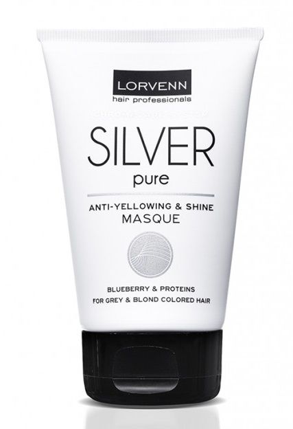 Lorvenn Silver Pure Anti-yellowing&Radiance Masca Par Grizonat/Blond 100ml