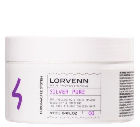 Lorvenn Silver Pure Anti-yellowing&Radiance Sampon Par Grizonat/Blond 500ml