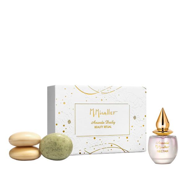M. Micallef Ananda Nectar Set (Extract De Parfum Pentru Femei 50Ml + 3Xsapun Parfumat 60G)