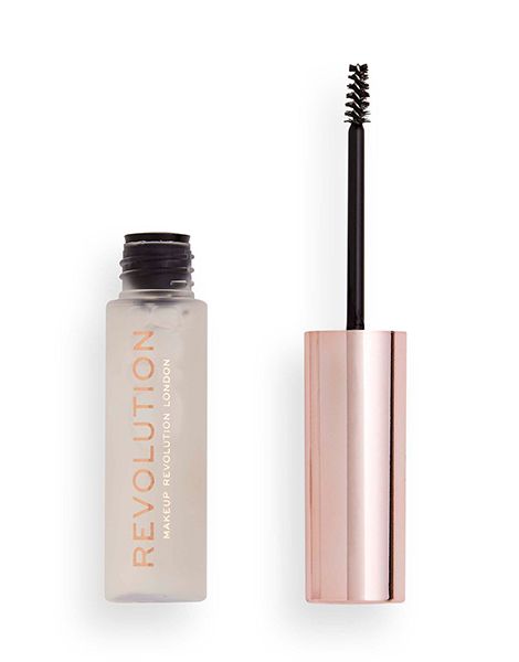Makeup Revolution Gel pentru Sprancene Brow Fixer Clear 6ml aplicator