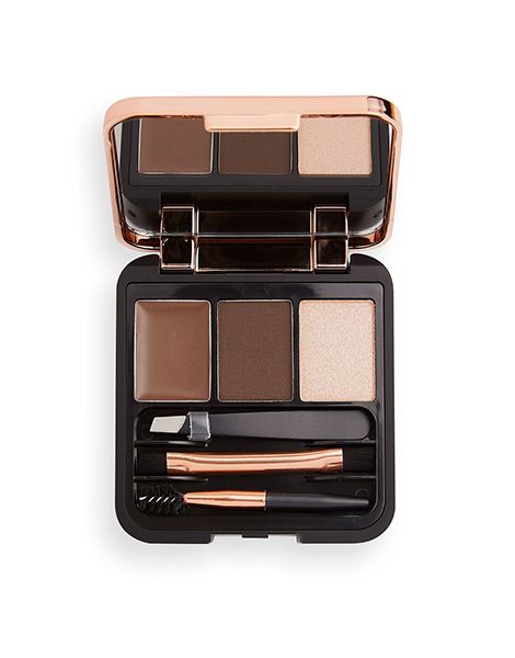 Makeup Revolution Kit pentru Sprancene Brow Sculpt Kit Dark Brown