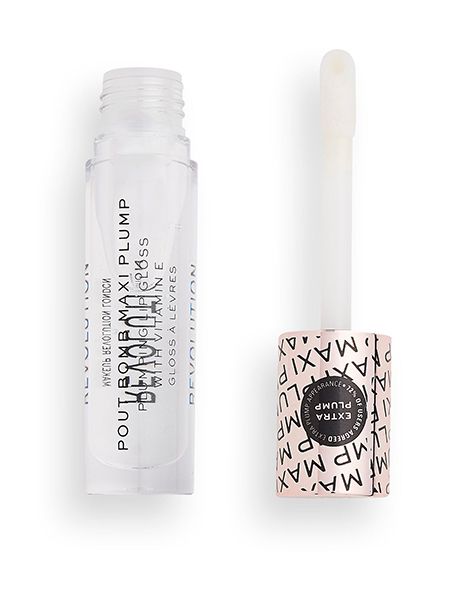 Makeup Revolution Luciu de Buze Pout Bomb Maxi Plump Lip Gloss Glaze 8.5ml aplicator