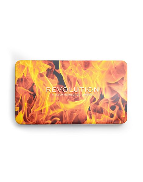 Makeup Revolution Paleta Fard de Ochi Forever Flawless Fire 18x1.1g prezentare