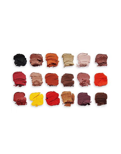 Makeup Revolution Paleta Fard de Ochi Forever Flawless Fire 18x1.1g textura
