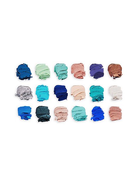 Makeup Revolution Paleta Fard de Ochi Forever Flawless Ice 18x1.1g textura