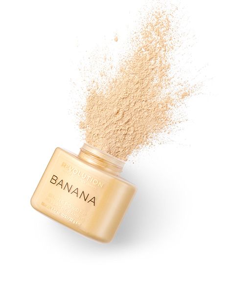 Makeup Revolution Pudra Pulbere Baking Powder Banana 32g prezentare