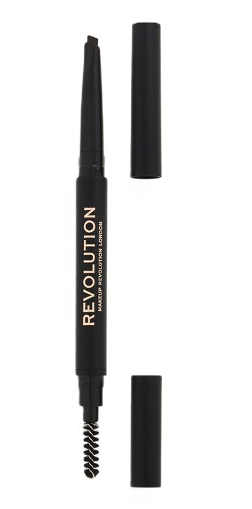 Makeup Revolution Duo Brow Definer Creion Sprancene Dark Brown 0.25g