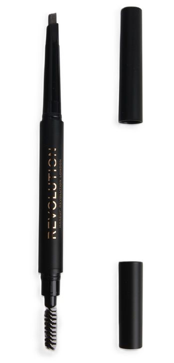 Makeup Revolution Duo Brow Definer Creion Sprancene Medium Brown 0.25g