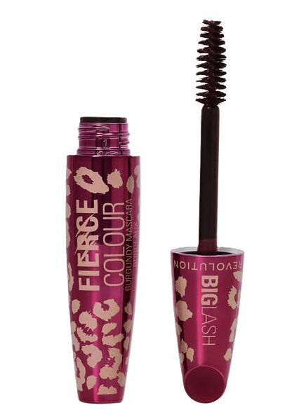 Makeup Revolution Mascara Big Lash Fierce Volume Mascara Burgundy aplicator