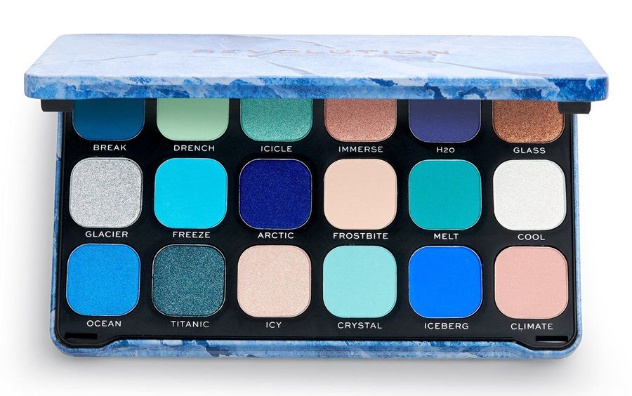 Makeup Revolution Paleta Fard de Ochi Forever Flawless Ice 18x1.1g 