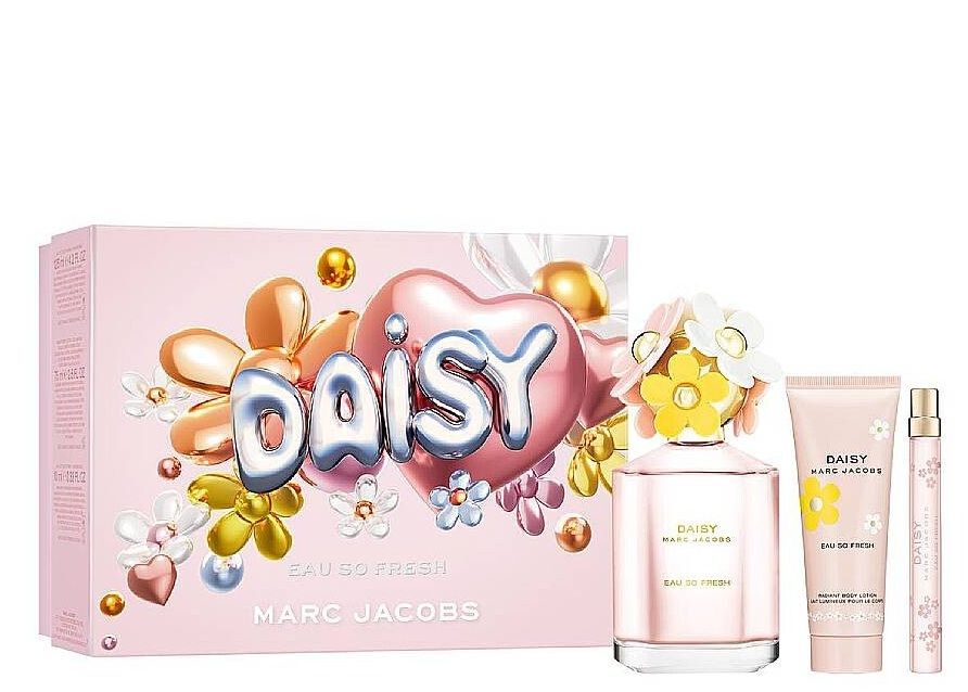 Marc Jacobs Daisy Eau So Fresh Set (Apa de toaleta 125ml + Apa de toaleta 10ml + Lotiune de corp 75ml) 