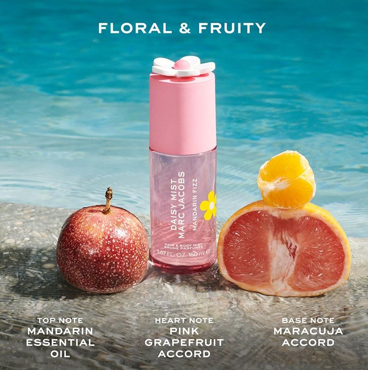 Marc Jacobs Daisy Mist Mandarin Fizz Spray pentru corp si par note olfactive