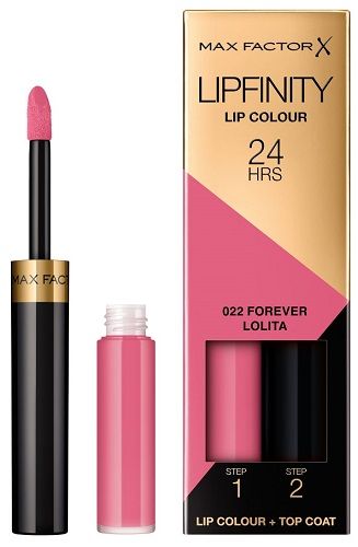 Max Factor Ruj Rezistent Lipfinity 022 Forever Lolita 2.3ml + Balsam 1.9g
