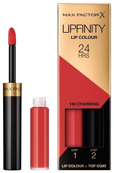 Max Factor Ruj Rezistent Lipfinity 140 Charming 2.3ml + Balsam 1.9g