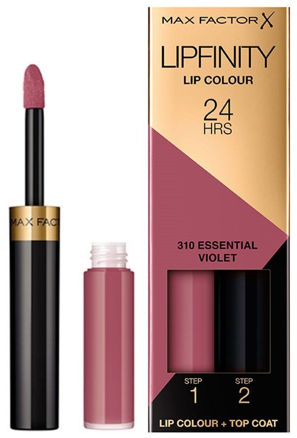 Max Factor Ruj Rezistent Lipfinity 310 Essential Violet 2.3ml + Balsam 1.9g