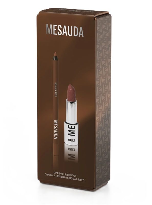 Mesauda Cult Creamy Set (Ruj 105 Star 3.5g + Creion Rebelips 113 Toffee 1.2g)