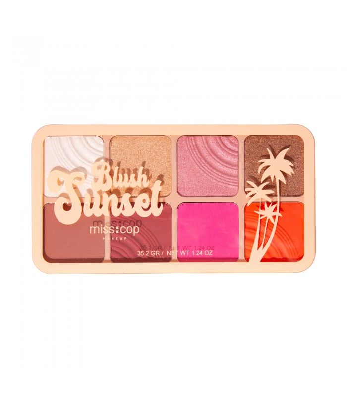 Miss Cop Paleta de fata Sunset Blush Palette 35.2g