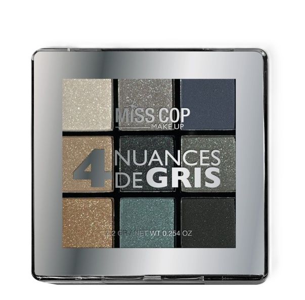 Miss Cop Paleta Fard de Ochi Nuancier 04 Gris 7.2g