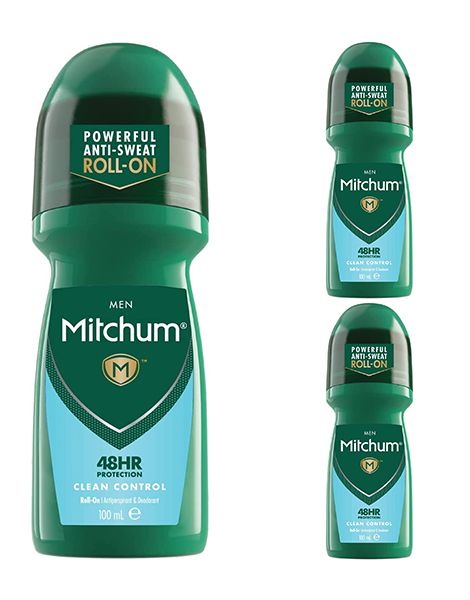 Mitchum Clean Control Men Pachet 3XDeo Roll-on 100ml