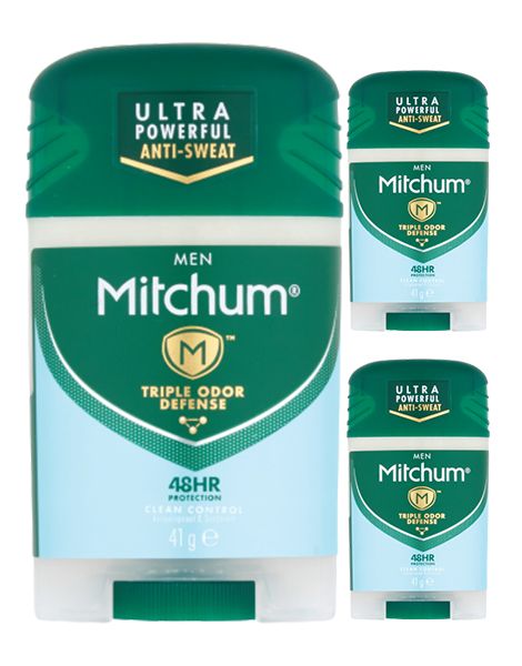 Mitchum Clean Control Men Pachet 3XDeodorant Stick 41g