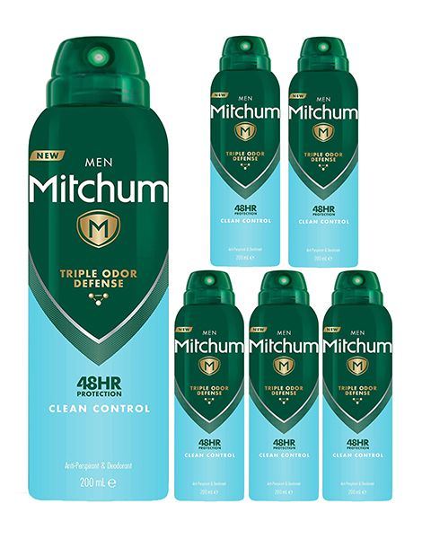 Mitchum Clean Control Men Pachet 6XDeo Spray 200ml