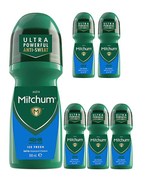 Mitchum Ice Fresh Men Pachet 6XDeo Roll-on 100ml