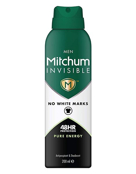 Mitchum Invisible Pure Energy Men Deo Spray 200ml prezentare