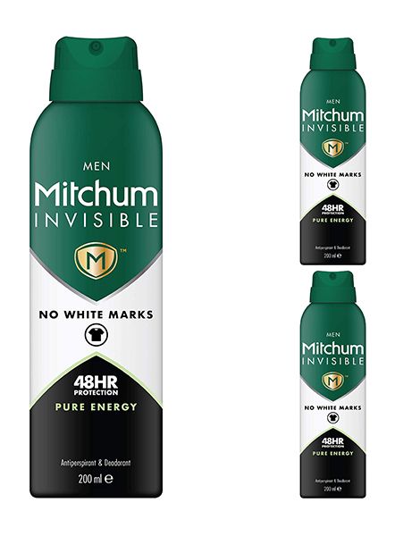 Mitchum Invisible Pure Energy Men Pachet 3XDeo Spray 200ml