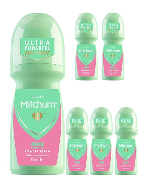 Mitchum Powder Fresh Pachet 6XDeo Roll-on 100ml