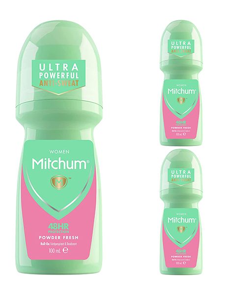 Mitchum Powder Fresh Women Pachet 3XDeo Roll-on 100ml