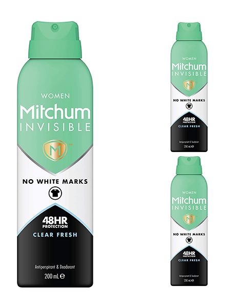 Mitchum Invisible Clear Fresh Women Pachet 3XDeodorant Spray 200ml