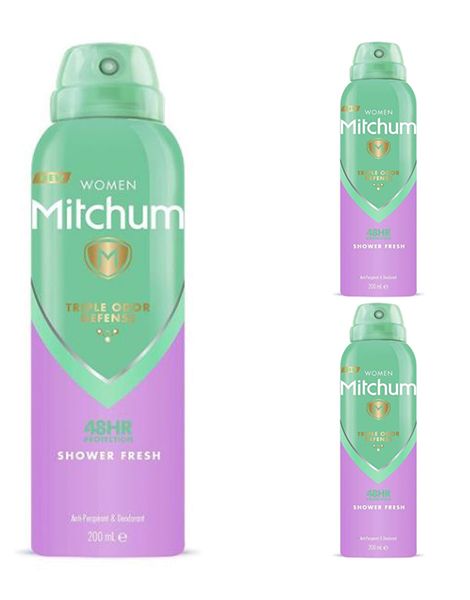 Mitchum Women Pachet 3XDeodorant Spray Shower Fresh 200ml
