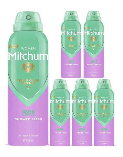 Mitchum Women Pachet 6XDeodorant Spray Shower Fresh 200ml 