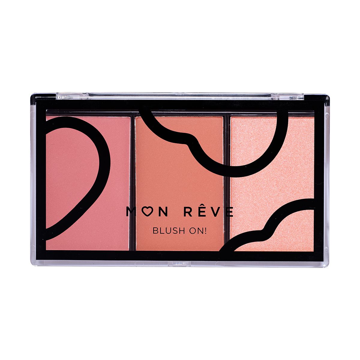 Mon Reve Paleta Fard de Obraz Blush Trio 02 Earthy 9.9g